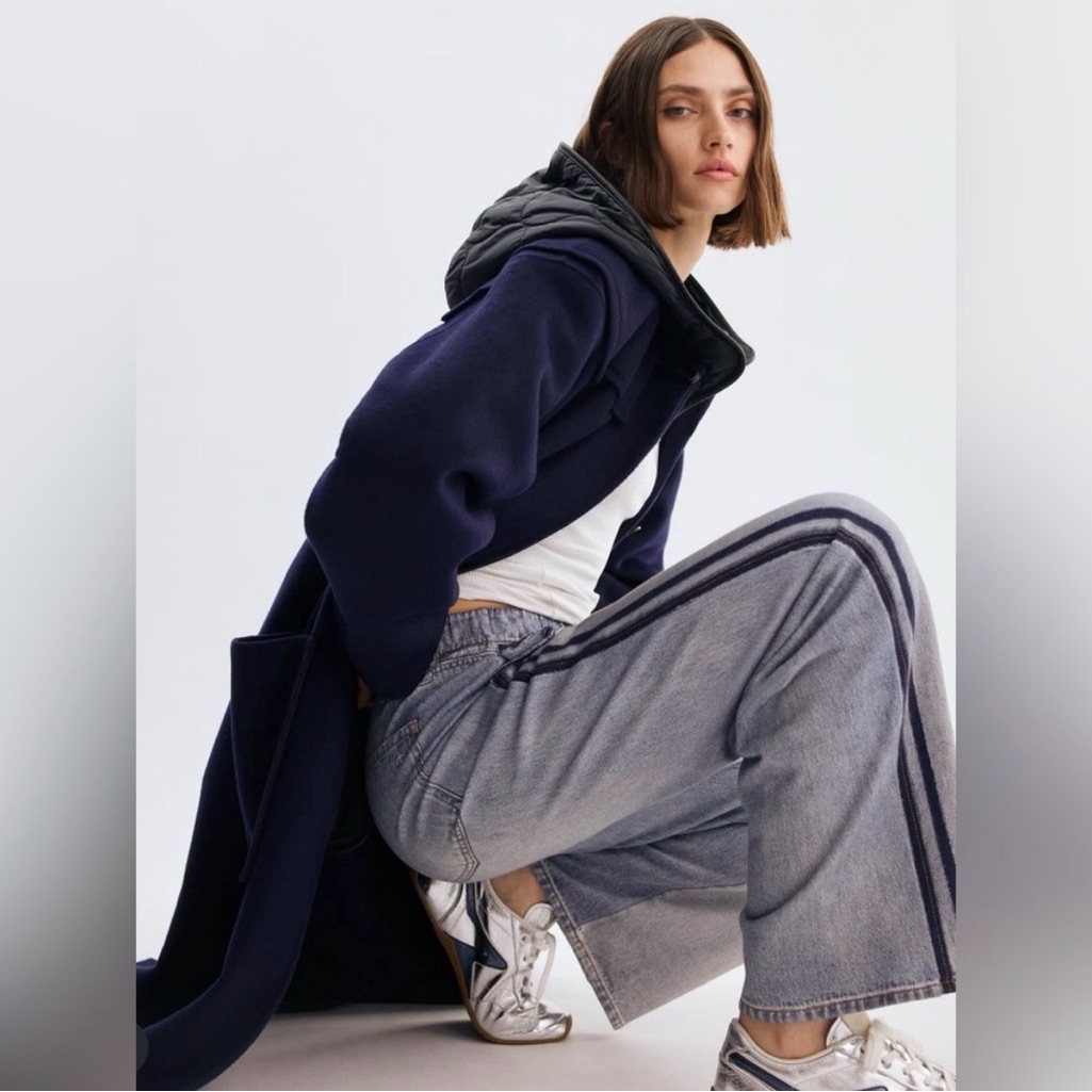 Rag & Bone Miramar Track Stripe Cotton Terry Sweatpant Jeans